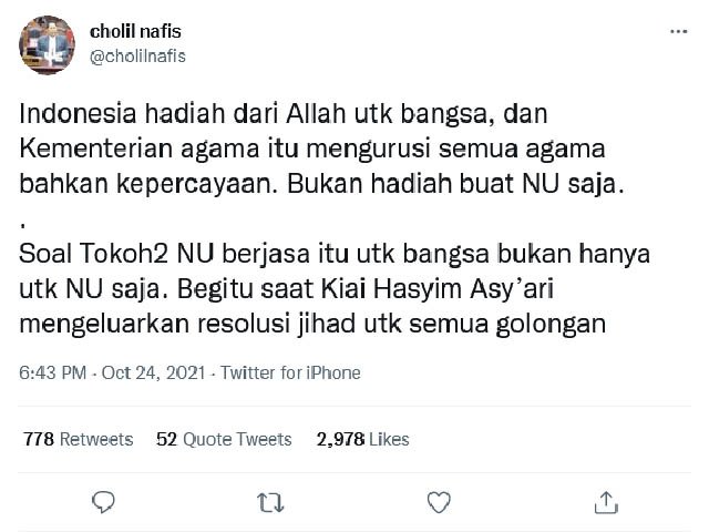 pernyataan yang menyinggung agama