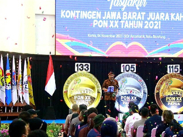 apresiasi kepada prajurit , Asian Beach Games , Asian Dragonboat Champhionship , mengharumkan jawa barat , PON ke- XX tahun 2021