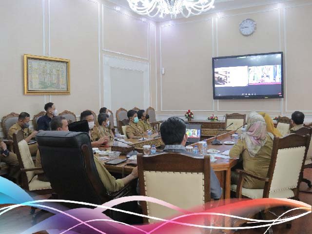 evaluasi program strategis , pengadaan barang dan jasa , video conference