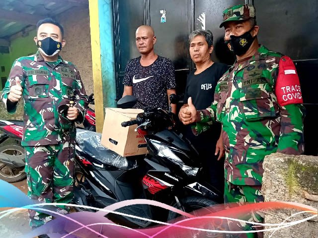 bantuan satu unit sepeda motor , Musibah Laka Lalin , sepeda motor matic