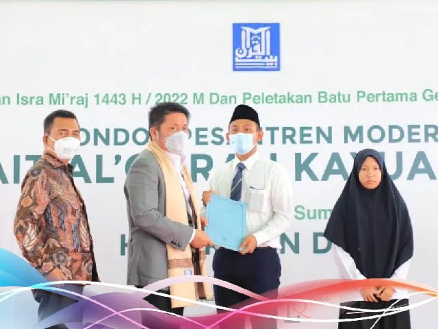 peletakan batu pertama , Pesantren Bait Al-Qur’an , Pondok Pesantren Modern