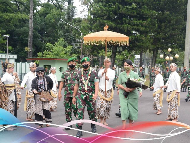 Penyambutan Pangdam III/Siliwangi , proses serah terima jabatan
