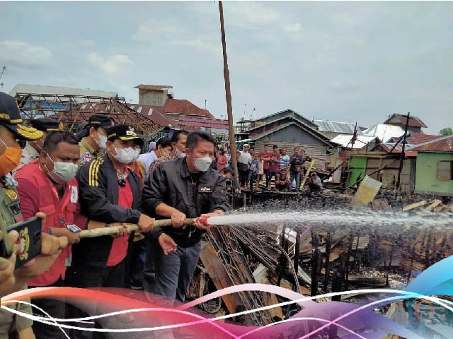 Korban Kebakaran , lokasi padat penduduk , rumah yang terbakar