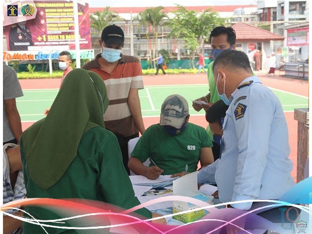 BINDA Sumsel , Lapas Merah Mata , Target Vaksinasi BIN
