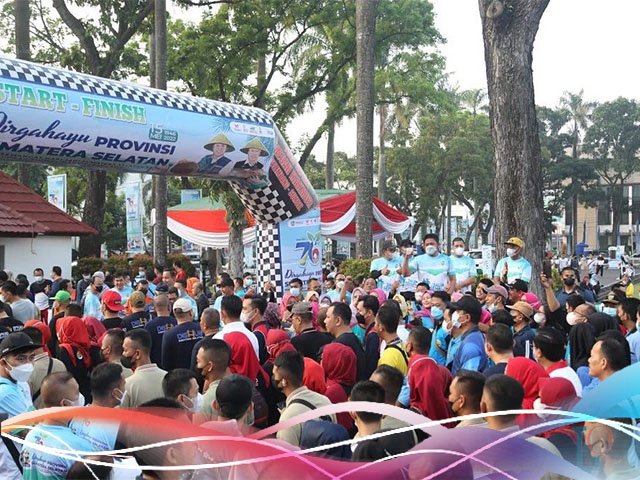Kemerihan HUT ke-76 Provinsi Sumsel