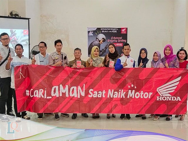 #Cari_Aman , Astra Motor Sumsel , mengedukasi masyarakat , simulasi cara berkendara