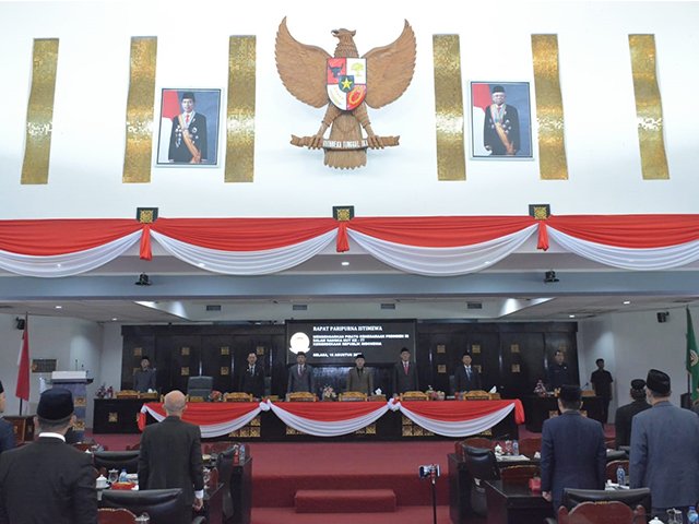 HUT RI ke-77 , Rapat Paripurna DPRD , Rapat Paripurna Istimewa