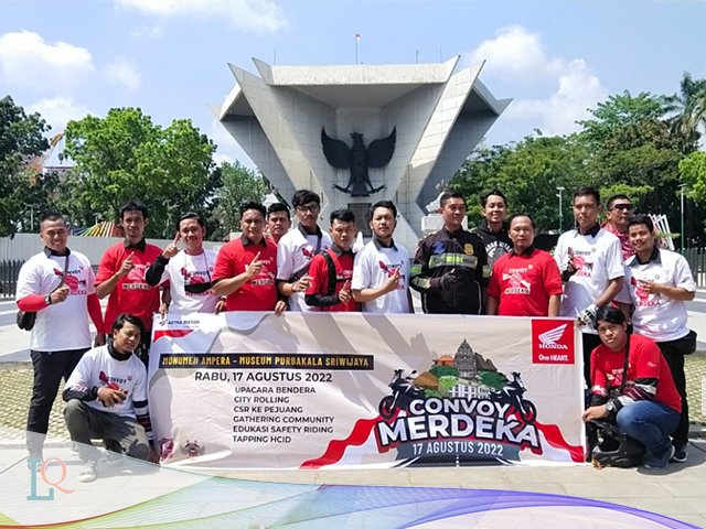 Asosiasi Honda Motor Palembang , Astra Motor Sumsel , kegiatan convoy merdeka , Komunitas Honda
