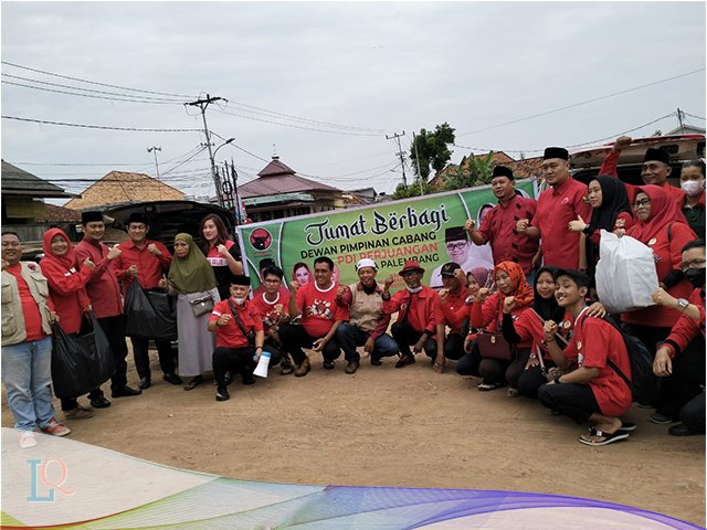 DPC PDI Perjuangan Palembang , Jembatan musi IV , Jumat Berbagi