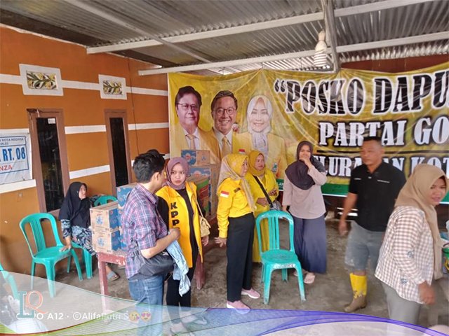 banjir di lahat , Bantuan Pangan , posko bantuan