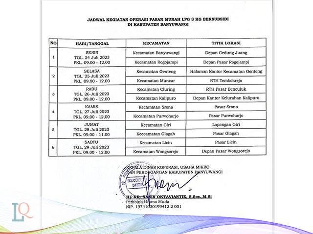 Operasi Pasar Murah LPG 3kg