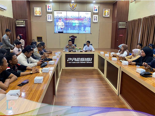 acara ramah tamah , organisasi media , Polres Oku Selatan