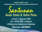 Basecamp Seduluran Selawase , santunan anak yatim piatu