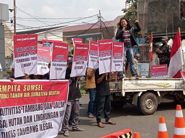 Gempita Desak Gubernur Sumsel Hentikan Aktivitas Tambang Yang Merusak Hutan di Kabupaten Muratara dan Muba