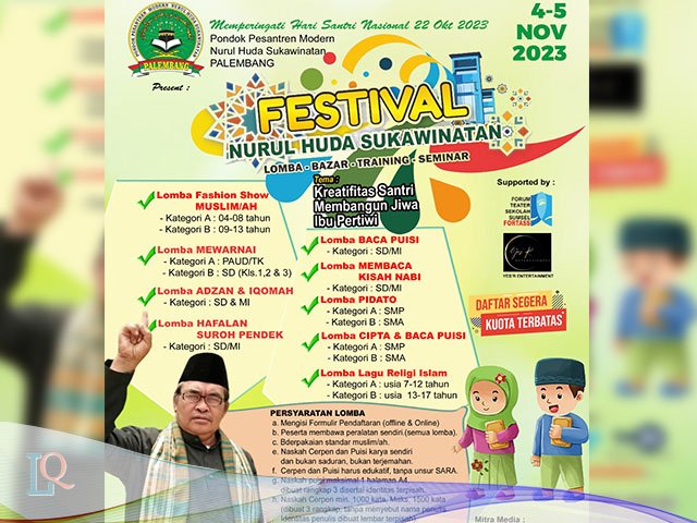 Hari santri nasional , PonPes Nurul Huda Sukawinatan