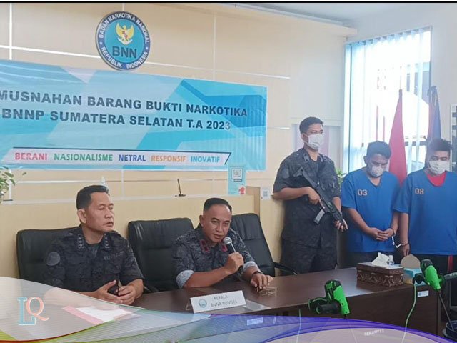 Kasus narkoba , pemusnahan barang bukti narkoba