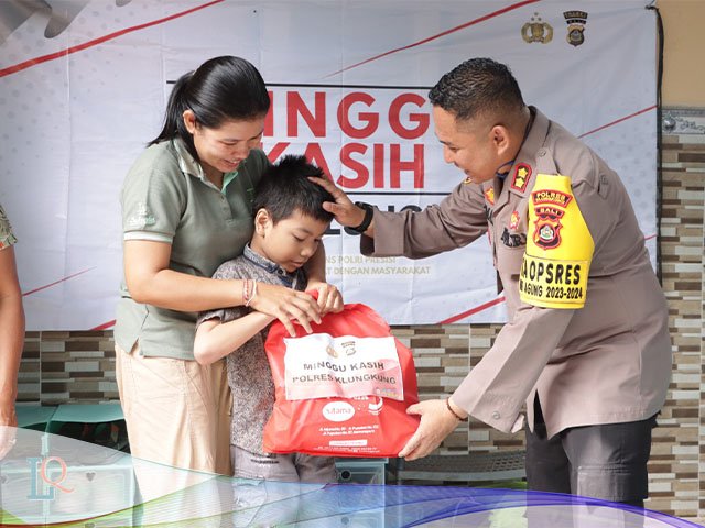 Kegiatan Minggu Kasih , paket bingkisan sembako , Quick Wins Presisi