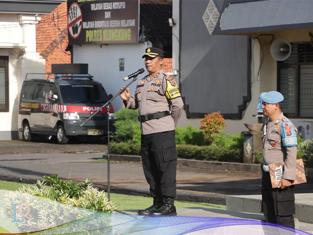 Kompol I Ketut Suastika Pimpin Apel Pagi