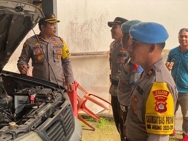 Polsek Banjarangkan Menerima Kunjungan Kerja Dari Wakapolres Klungkung