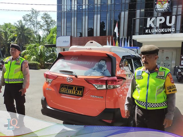 patroli ke kantor kpu