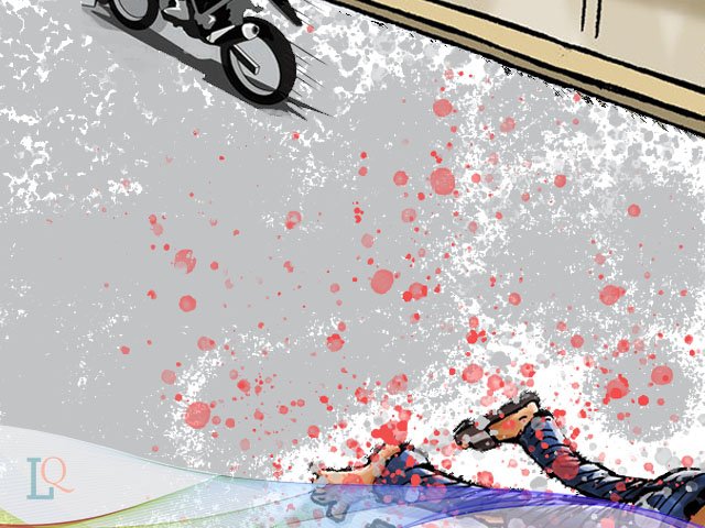 Pembalap Liar Dijalan Leter S , Tertabrak Pembalap Liar