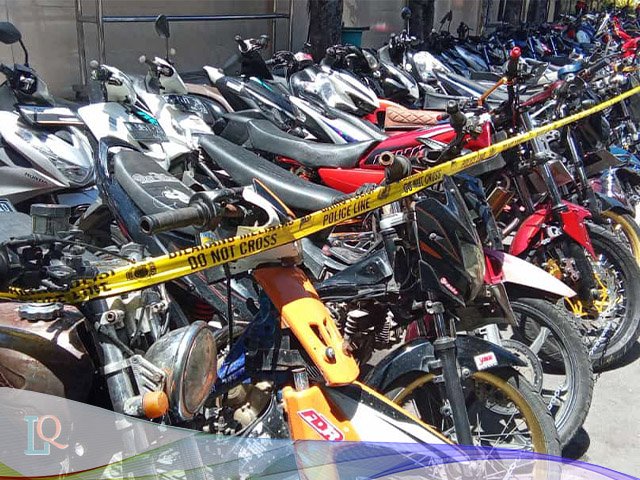 Amankan Ratusan Motor Usai Sahur