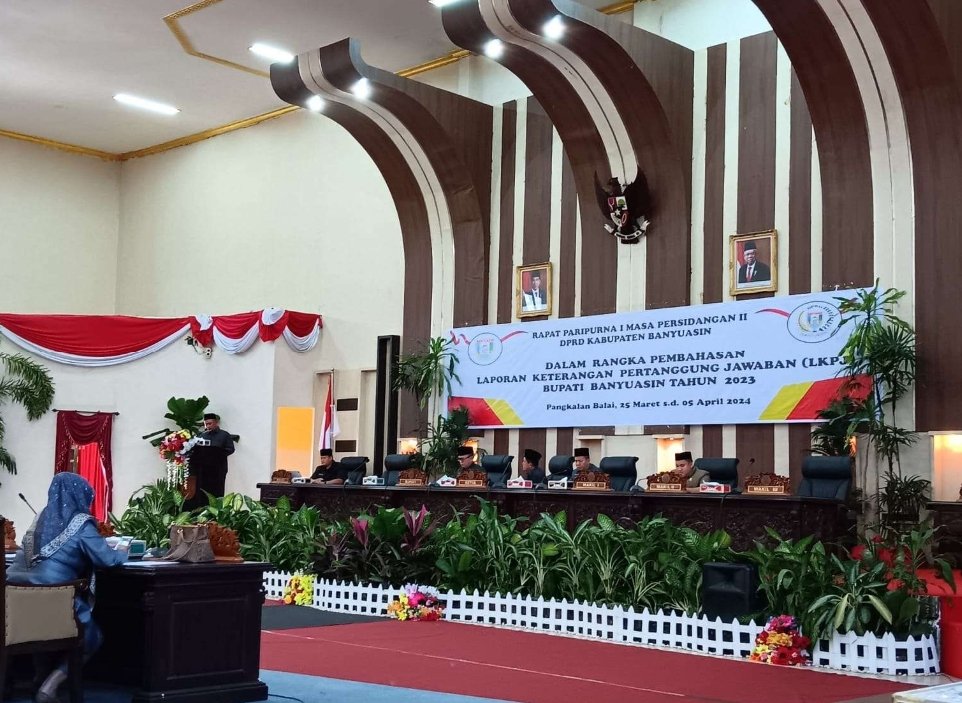 DPRD Kabupaten Banyuasin Gelar Paripurna, Penyampaian Pandangan Pansus