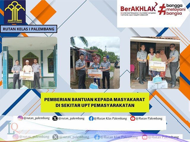 Program Bantuan Sosial , Rutan Kelas 1 Palembang