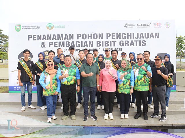 bencana hidrometeorologis , gerakan penanaman pohon , Plaza Danau Jakabaring