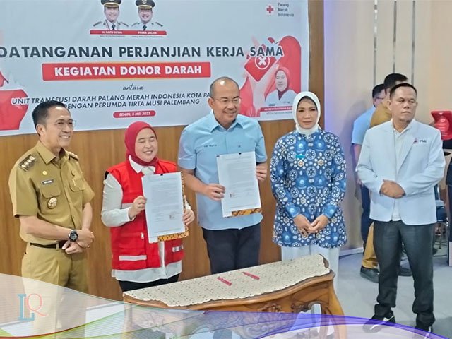 PMI Palembang Gandeng Tirta Musi