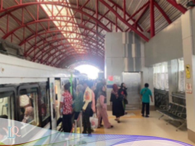 HUT Kota Palembang , Naik LRT Sumsel Gratis