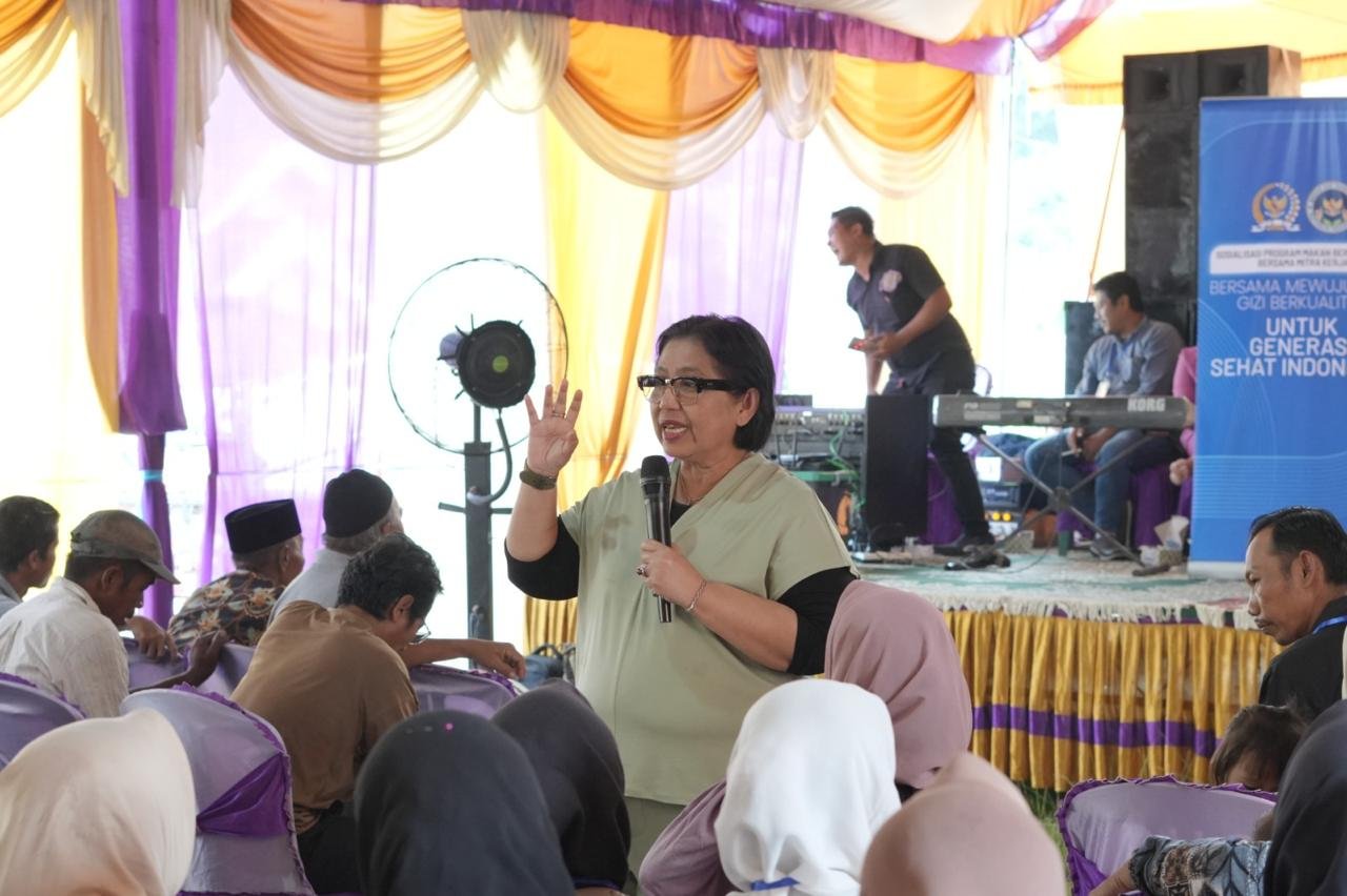 DPR RI, Mitra Kerja BGN Sosialisasikan Program Makan Bergizi Gratis Di Oku Sumsel