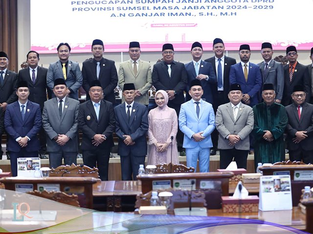 Paripurna PAW DPRD Sumsel