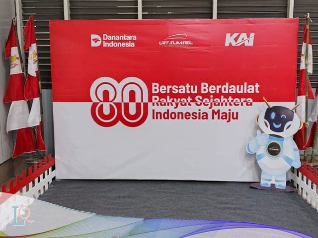 Momen HUT RI , Perjalanan LRT Sumsel