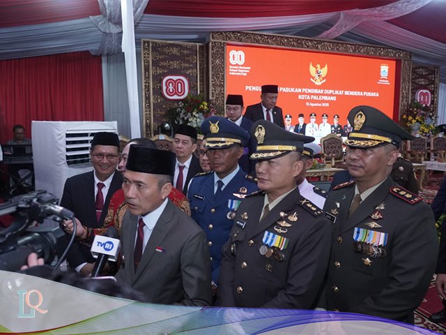 bendera pusaka , Pengukuhan Paskibraka Kota Palembang , Upacara Peringatan HUT RI