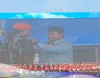 Inspektur Upacara , Prabowo Pimpin Upacara