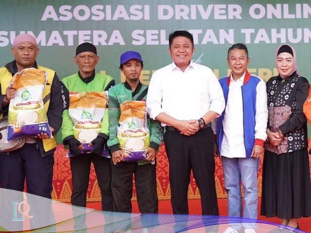 50 Ton Beras , pengemudi ojek online