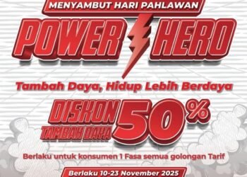 Semangat Hari Pahlawan, PLN Luncurkan Program Power Hero, Beri Diskon 50% Tambah Daya