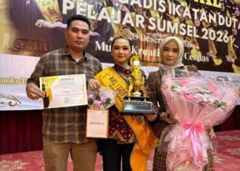 Siswi SMAN 3 Palembang Puan Valensheya Maharani Sabet Wakil I Duta Pelajar Sumsel 2026