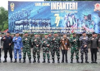 Danrem 044/Gapo Hadiri Upacara Peringatan Hari Juang Infanteri ke-77 Tahun 2025