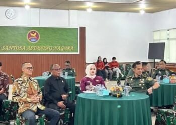 H.Daspini SH , Anggota DPRD BanyuasinMenghadiri Rapat Kordinasi Teknis (Rakornis) TNI Manunggal membangun desa (TMMD)