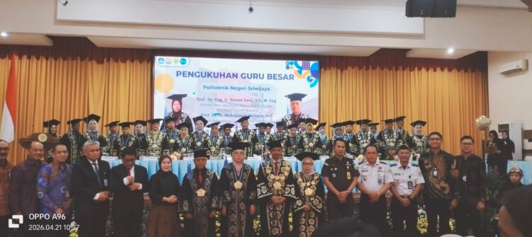 Polsri Kukuhkan Dua Guru Besar, Perkuat Lulusan Siap Bersaing di Dunia Industri