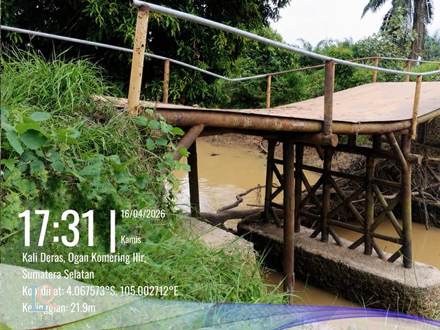 Jembatan di Kecamatan Mesuji