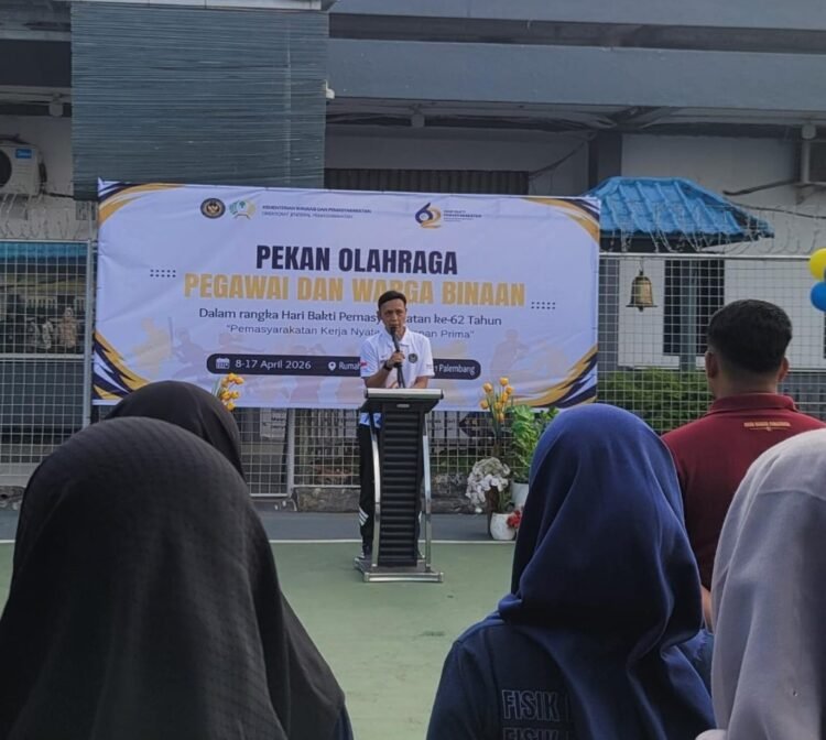 Rutan Palembang Resmi Buka Pekan Olahraga dan Seni 2026, Semarak Hari Bhakti Pemasyarakatan ke-62