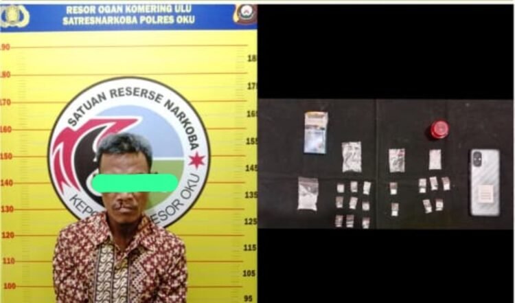Polda Sumsel Bekuk Bandar Sabu 13,86 Gram di Jalan Lintas OKU, 17 Paket Disita