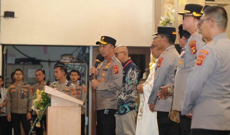 Sapa Jemaat Gereja St. Yoseph, Kapolda Sumsel Ajak Gotong Royong Jaga Kamtibmas Bumi Sriwijaya