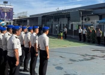 APEL DISIPLIN DAN TES URINE DIGELAR, RUTAN KELAS I PALEMBANG PERKUAT INTEGRITAS DAN KOMITMEN BERSIH NARKOBA