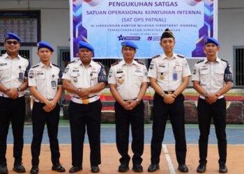 TIGA PERWAKILAN RUTAN KELAS I PALEMBANG DIKUKUHKAN DALAM SATOPATNAL, PERKUAT PENGAWASAN INTERNAL