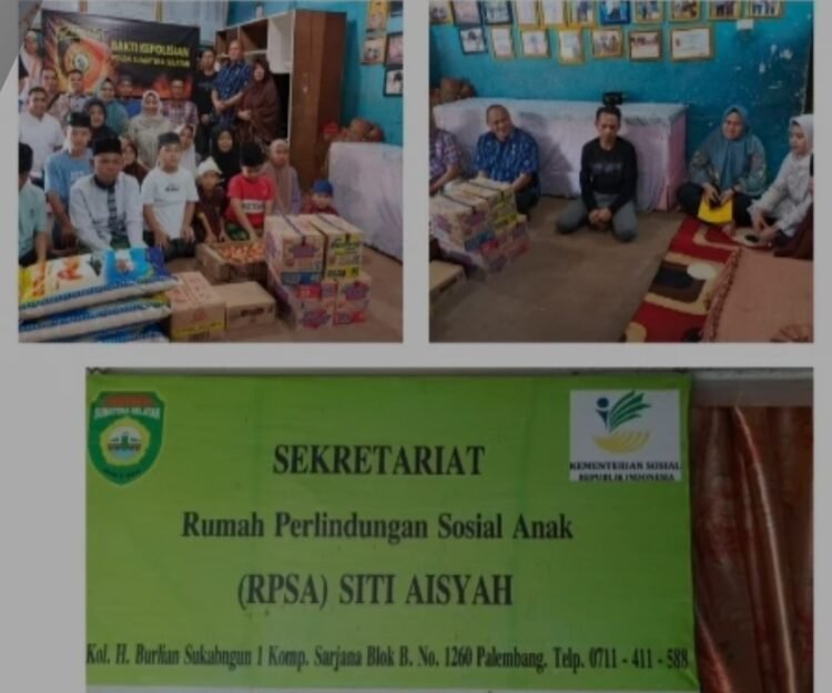 Sambut Hari Bhayangkara ke-80, Dit Intelkam Polda Sumsel Gelar Bhakti Sosial di Panti Asuhan