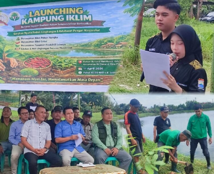 YBH Sumsel Berkeadilan Gagas Kampung Iklim di Palembang, Ajak Warga Peduli Lingkungan